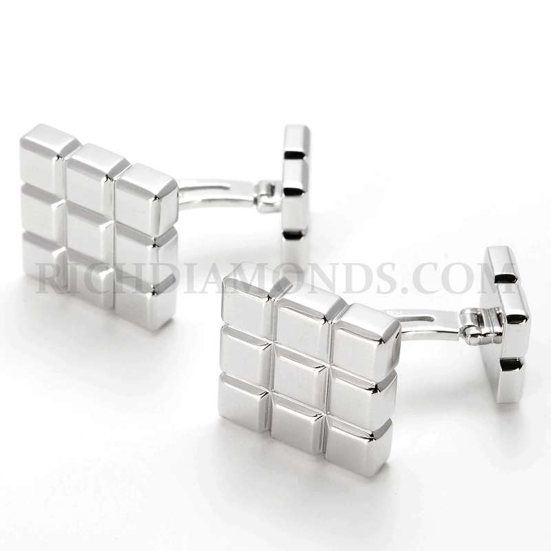 18WG Chopard ICE CUBE Cufflinks