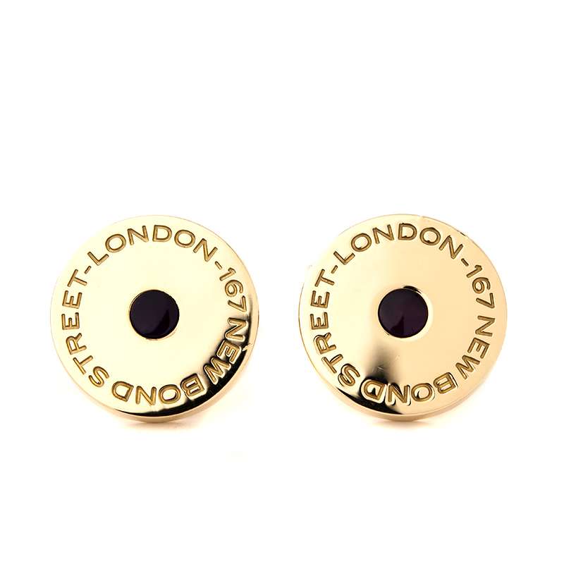 18YG Asprey Cufflinks | Rich Diamonds