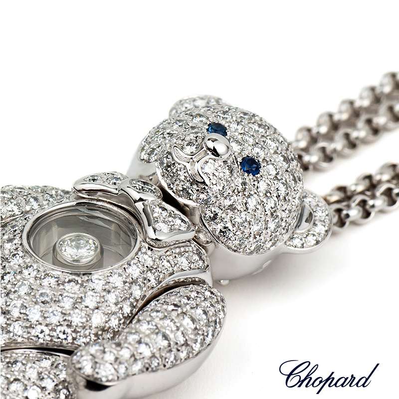 Chopard teddy bear discount pendant