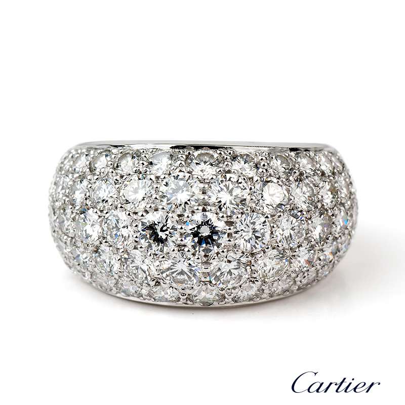 cartier diamond dome ring