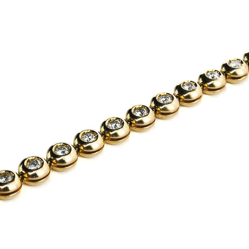 18YG Diamond Line Bracelet 2.31TDW | Rich Diamonds