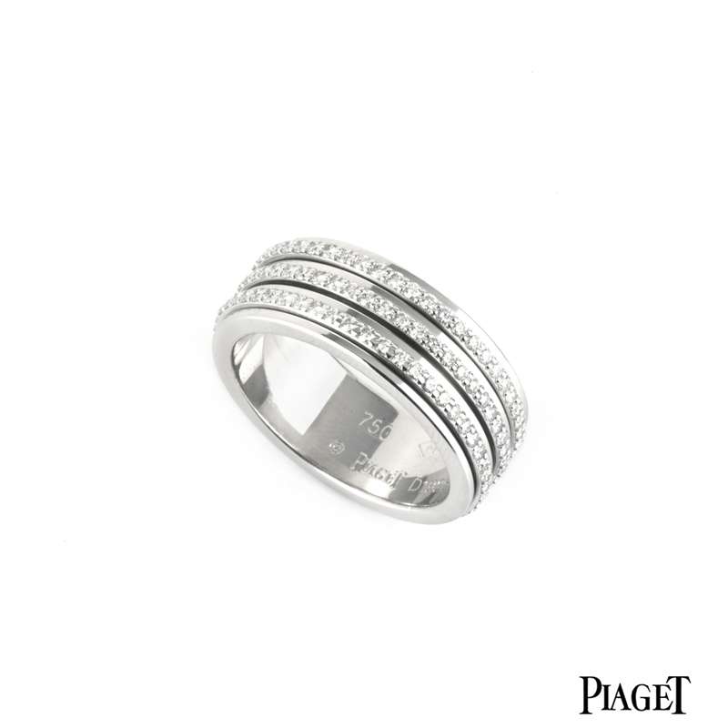 Piaget Possession 18k White Gold .56 CT Diamond Wedding Ring, Size