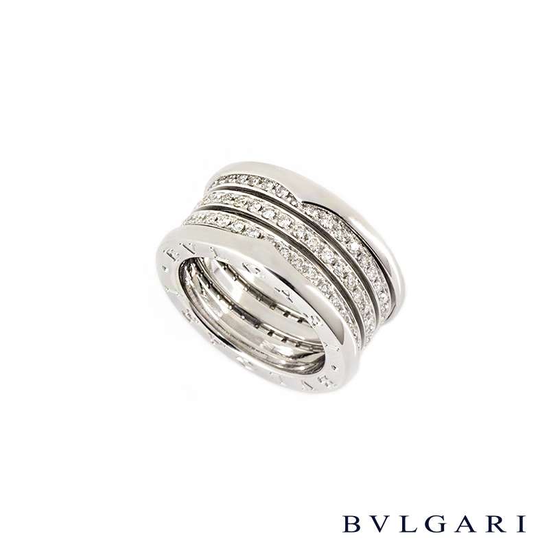 Bvlgari 18k White Gold Diamond Set B Zero1 Ring An Rich Diamonds