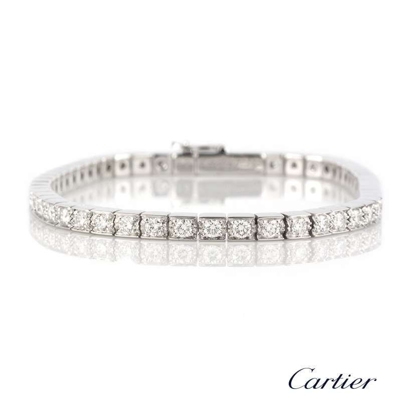 Cartier 18k White Gold Diamond Lanieres 