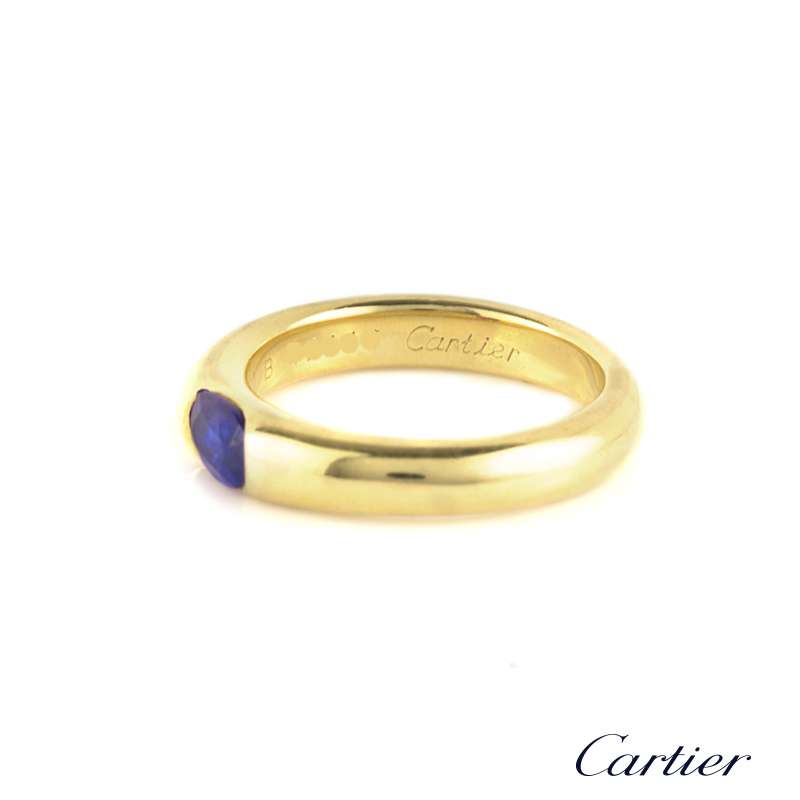 cartier ellipse ring sapphire