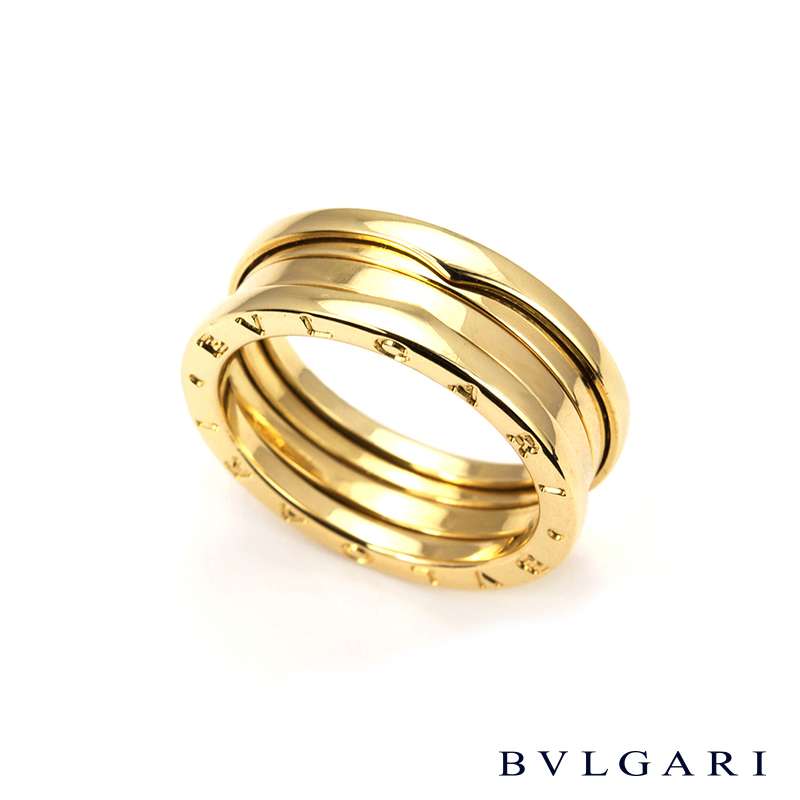 Bvlgari 18k Yellow Gold  Ring Size 63 AN852260 | Rich Diamonds