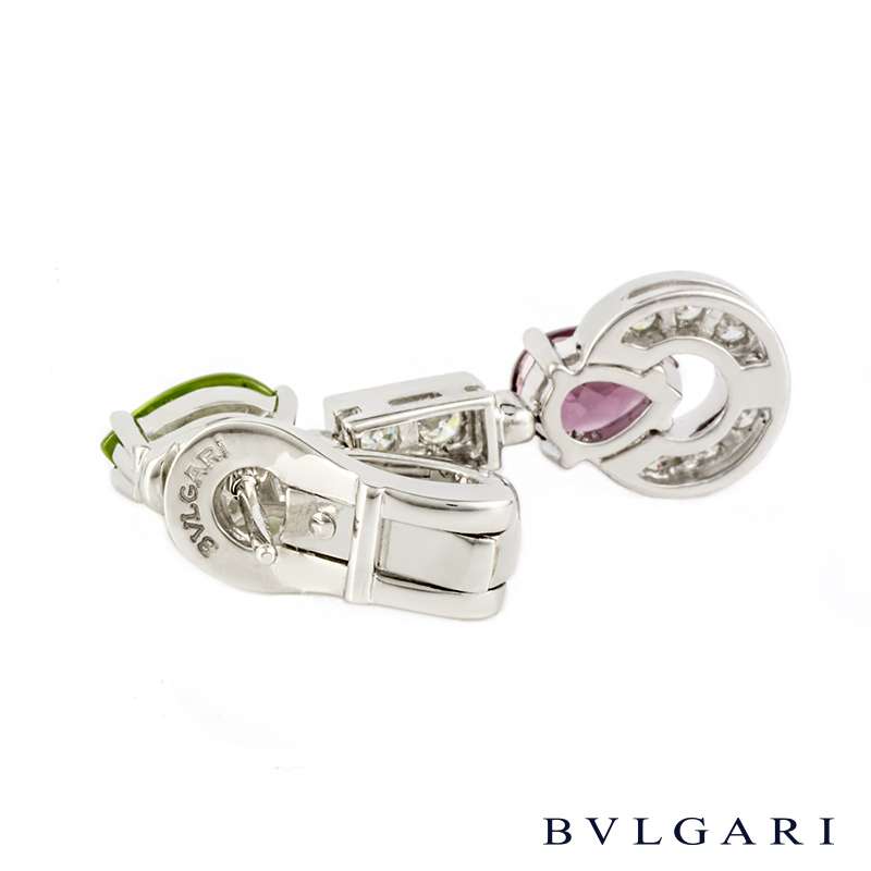 Bvlgari Allegra Diamond White Gold Earrings – Opulent Jewelers