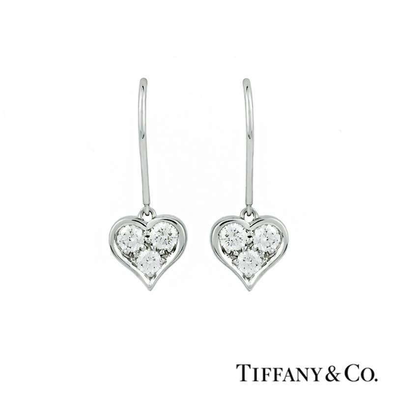 tiffany heart drop earrings