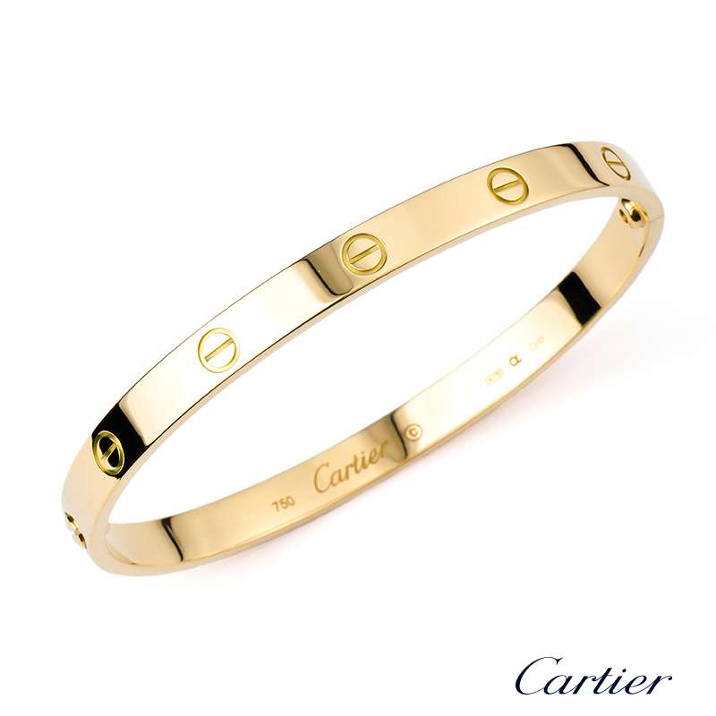 amount of gold in cartier love bracelet