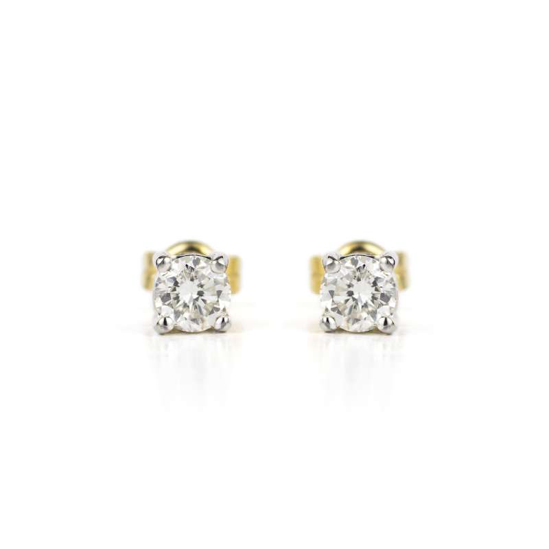 18k Gold Diamond Stud Earrings 0.50ct Total | Rich Diamonds