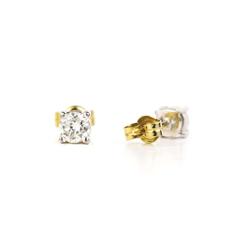 18k Gold Diamond Stud Earrings 0.50ct Total | Rich Diamonds