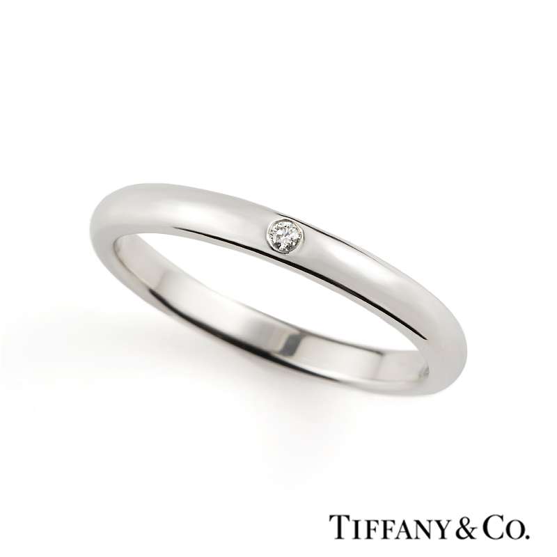 Tiffany & Co. Elsa Peretti Diamond Ring in Platinum | Rich Diamonds