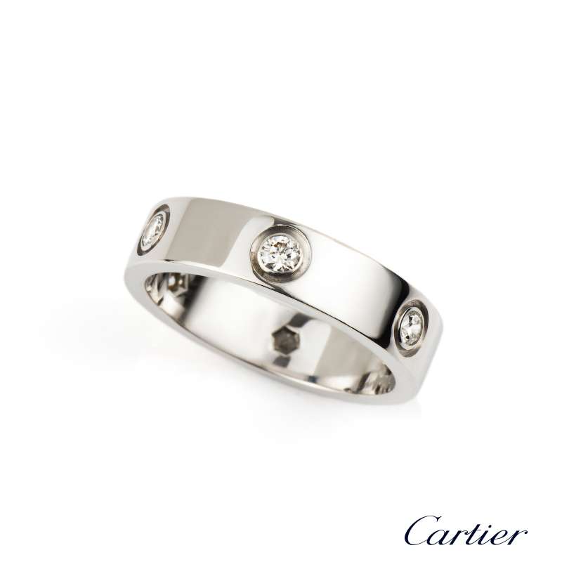 Cartier love ring discount 18k white gold