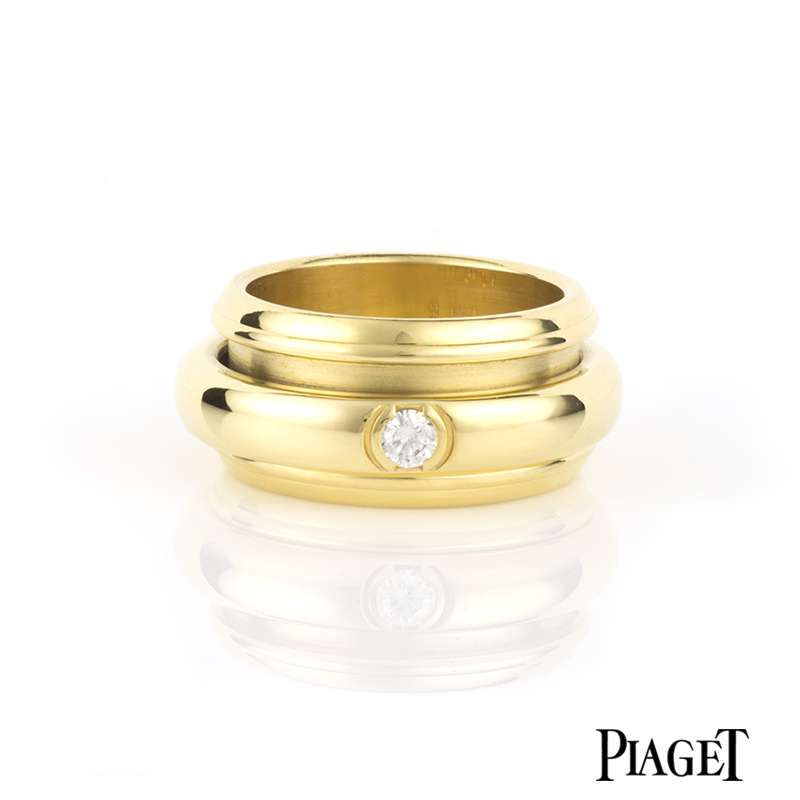 Piaget 18k Yellow Gold Diamond Possession Ring Size O 55 Rich