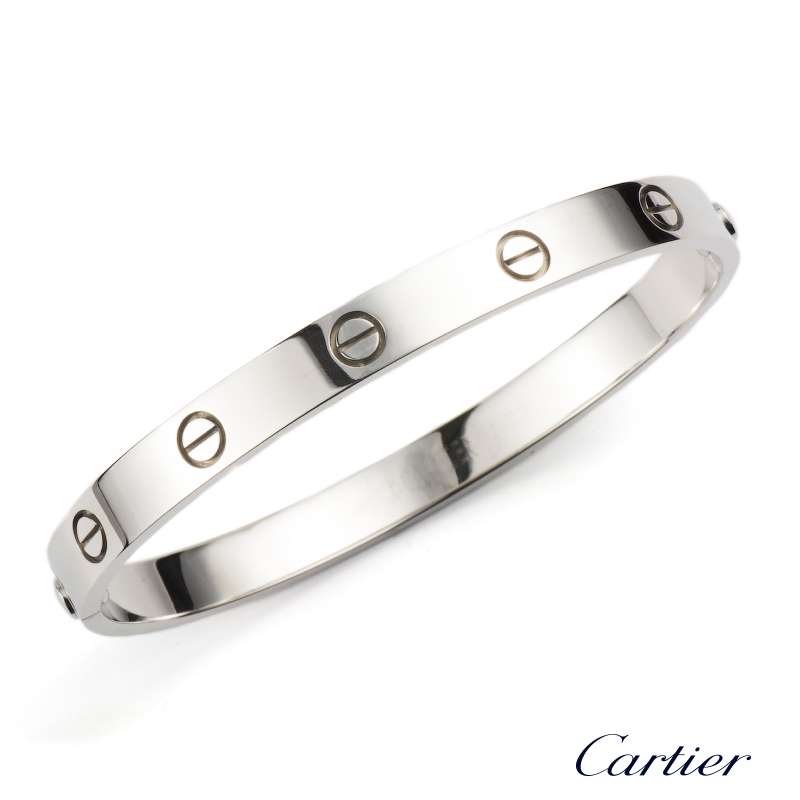 Cartier Love 18k White Gold Bracelet 16 Cartier | TLC