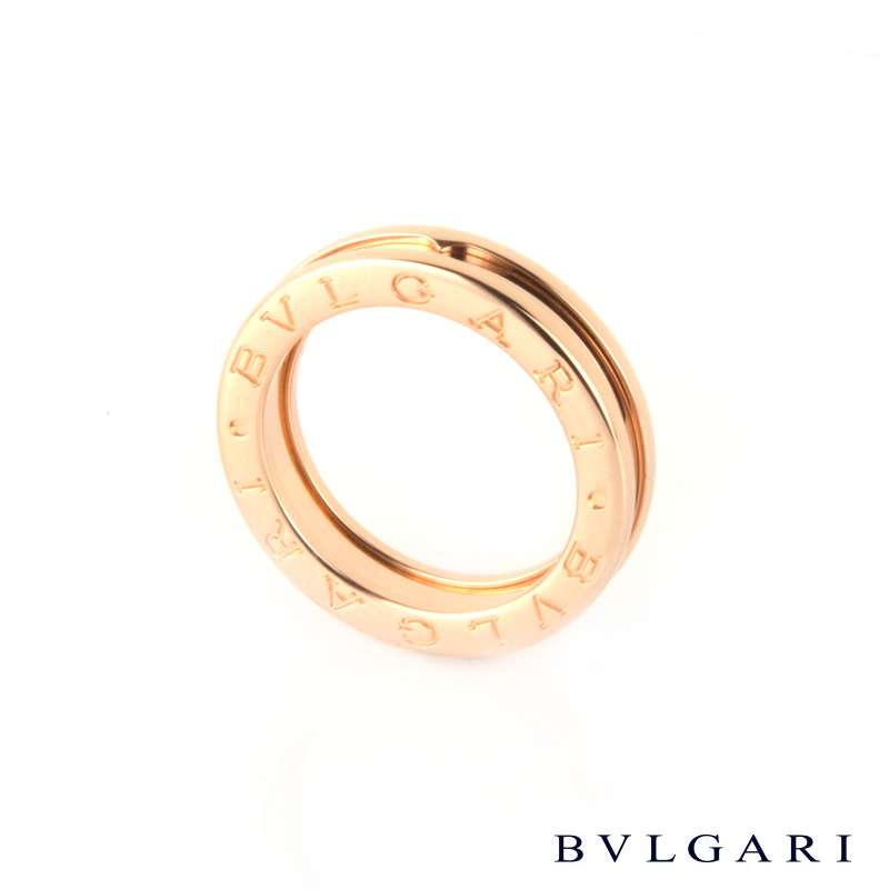 Bvlgari 18k Rose Gold B.Zero1 Ring Size 54 AN852422 | Rich Diamonds