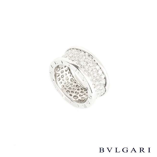 Bvlgari 18k White Gold B Zero1 Diamond Ring An Rich Diamonds